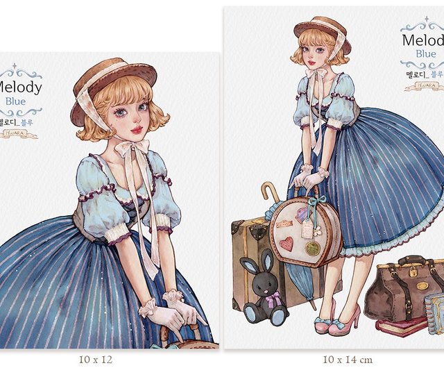 737.海外ステッカー HWARA Melody 8枚セット おすそ分け Melody - ショップ hwara ステッカー・シール - Pinkoi