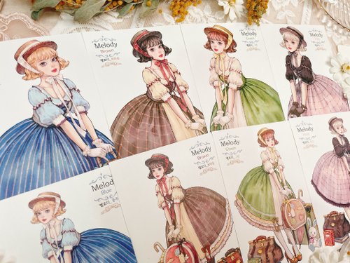 737.海外ステッカー HWARA Melody 8枚セット おすそ分け 737.海外ステッカー HWARA Melody 8枚セット おすそ分け