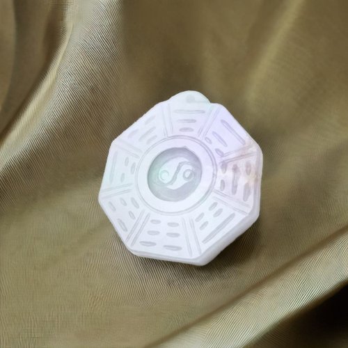 瓔珞珠寶盒 E.L.Jewelry Box 【乾坤太極】春帶彩翡翠八卦吊飾 | 天然緬甸翡翠A貨 | 送禮