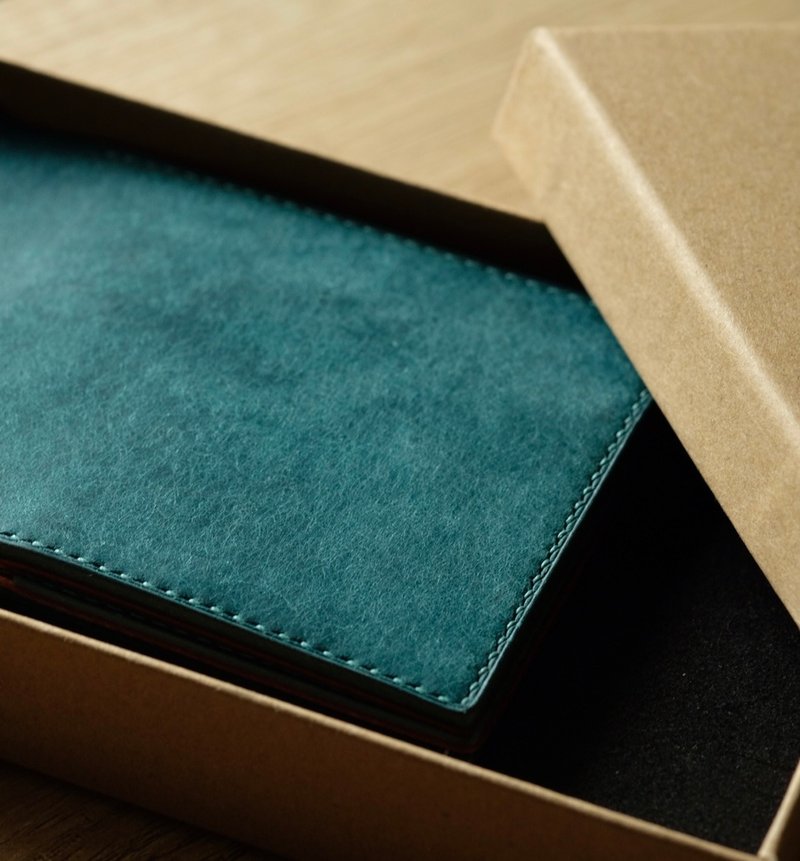 STAINLESS STEEL MONEY CLIP - กระเป๋าสตางค์ - หนังแท้ สีน้ำเงิน