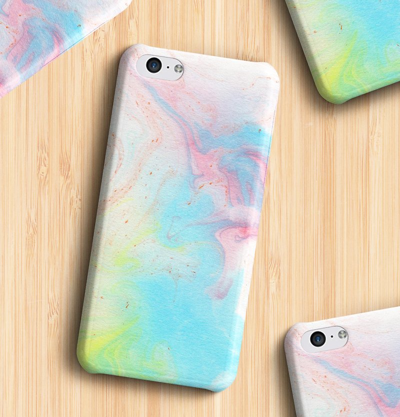 Melted rainbow/colourful Phone case - Phone Cases - Plastic Multicolor