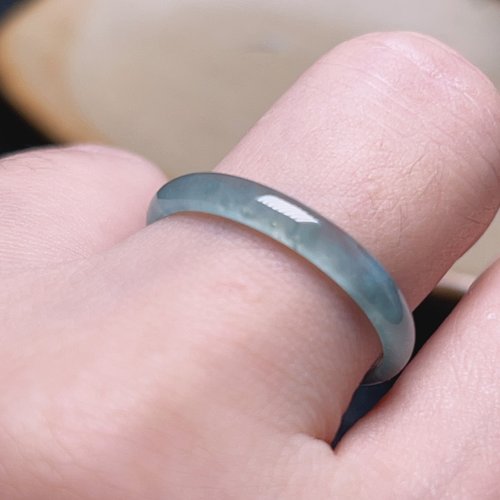 瓔珞珠寶盒 E.L.Jewelry Box 【求‧緣】冰藍水翡翠戒指戒圈 | 國際18圍 | 天然翡翠A貨 | 送禮
