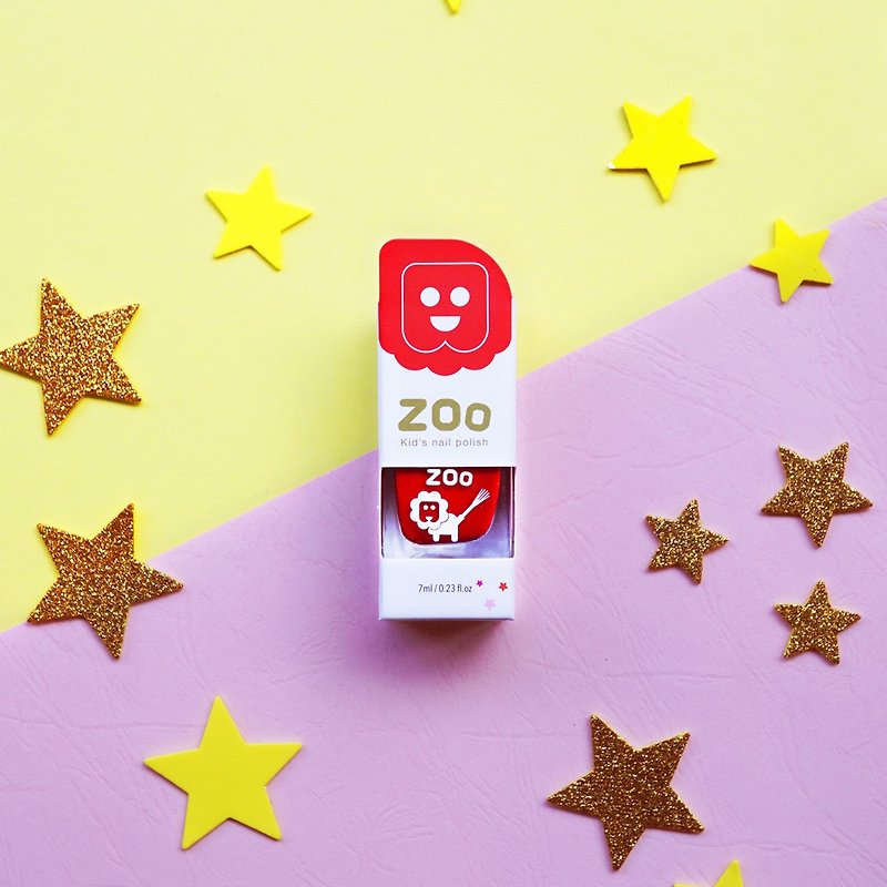 #03 Passionate Red Starbucks (Apple Red) | ZOOㄖㄨˋChildren's disposable nail polish is non-toxic and tearable - ยาทาเล็บ - สี สีแดง