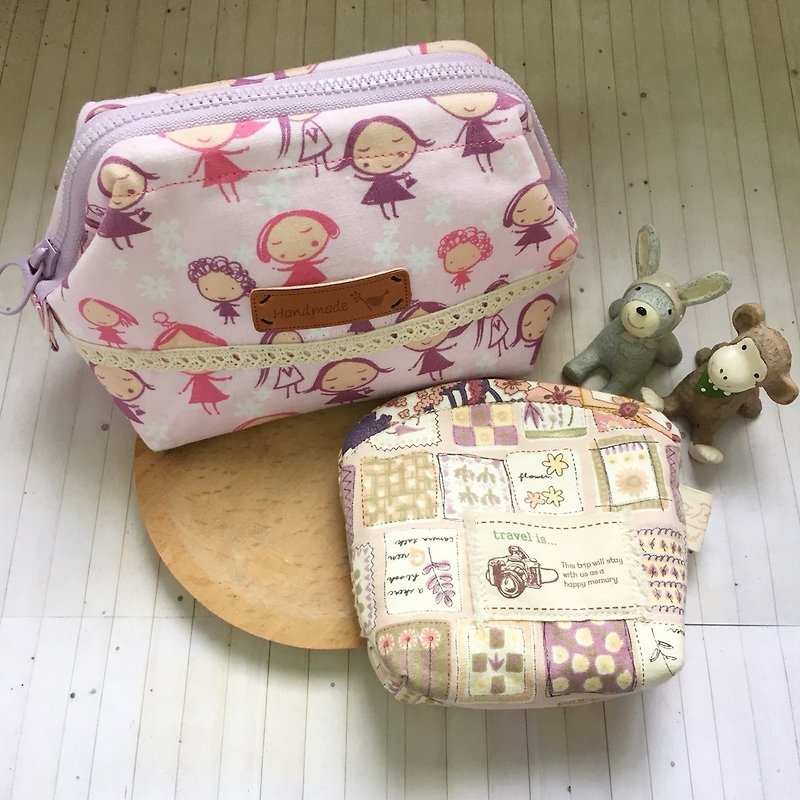 FOR GIRL - Toiletry Bags & Pouches - Cotton & Hemp Blue