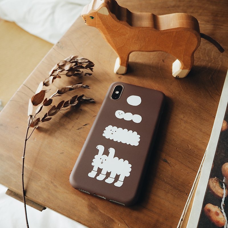 Birth of the Dog Cloud - Phone Case - Phone Cases - Plastic Brown
