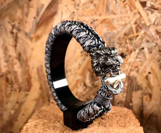 925 Sterling Silver Tiger Head Men's Bracelet Aggressive Retro Swivel Tiger  Cuban Chain Personalized Fashion Hand Jewelry - AliExpress