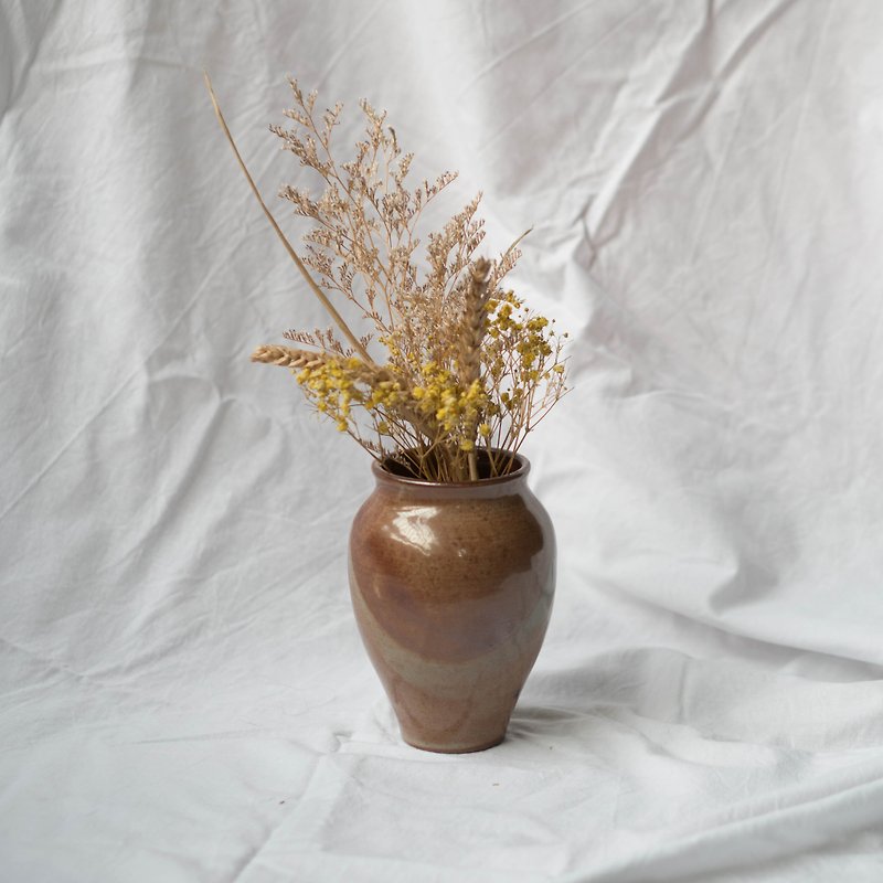 Shino glaze stoneware vase - Pottery & Ceramics - Pottery Red