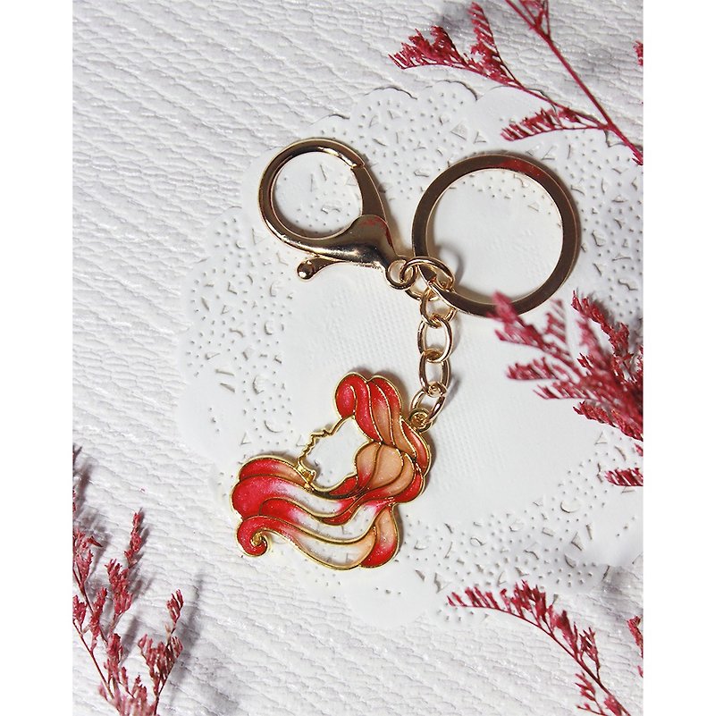 [Keyring/Charm] Fantasy Princess Series-The Little Mermaid Keyring-Small - Keychains - Resin Multicolor
