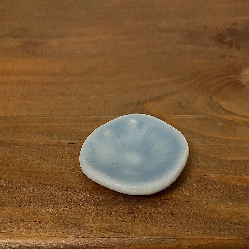香塔小瓷盤| 雲泥 | 陶瓷 - 香氛/精油/擴香 - 瓷 藍色