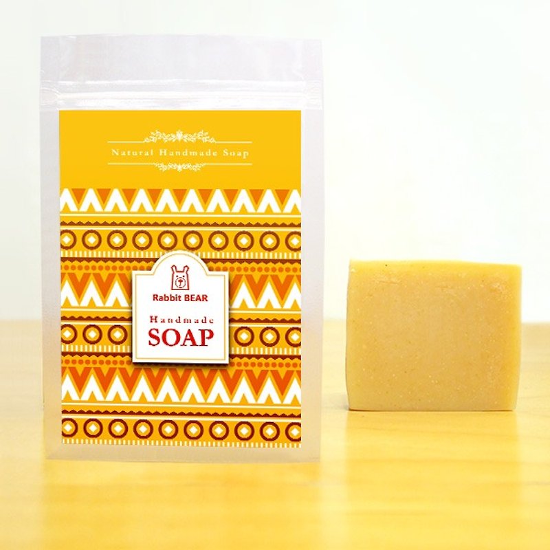 Honey oatmeal goat natural cold hand soap (applicable dryness, the oily) lightweight package ★ ★ Rabbit Bear ★ - ผลิตภัณฑ์ล้างมือ - อาหารสด สีส้ม