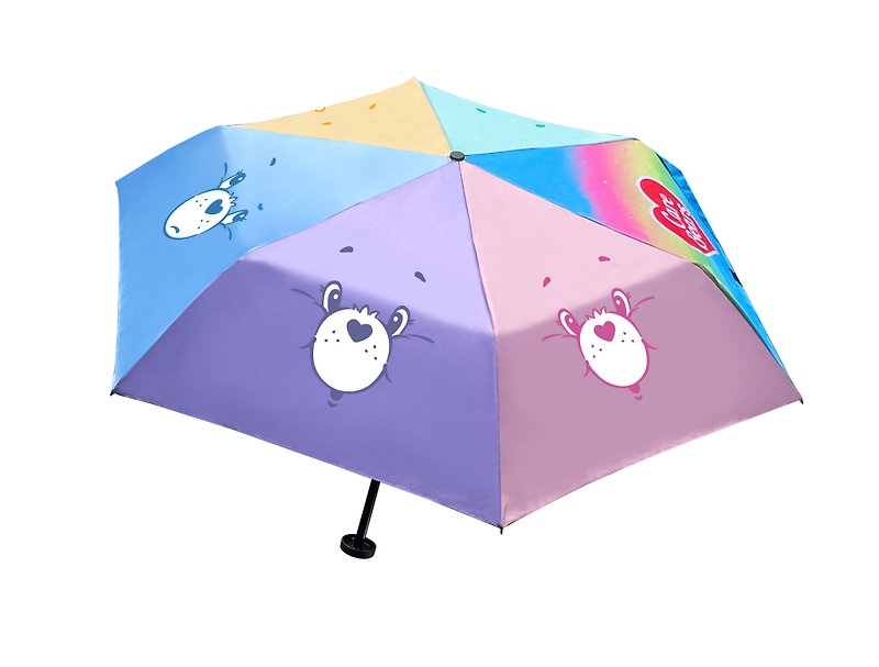 Original Genuine Care Bears Ultra-Lightweight Folding Umbrella - Umbrellas & Rain Gear - Waterproof Material Multicolor