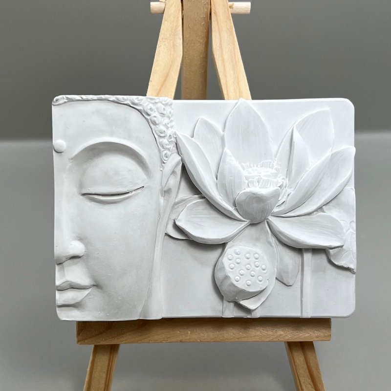 開運商品 氣度首創 佛藝擴香擺件 佛像擺飾(八) 附木架 水泥軟裝 - 香氛/精油/擴香 - 水泥 灰色
