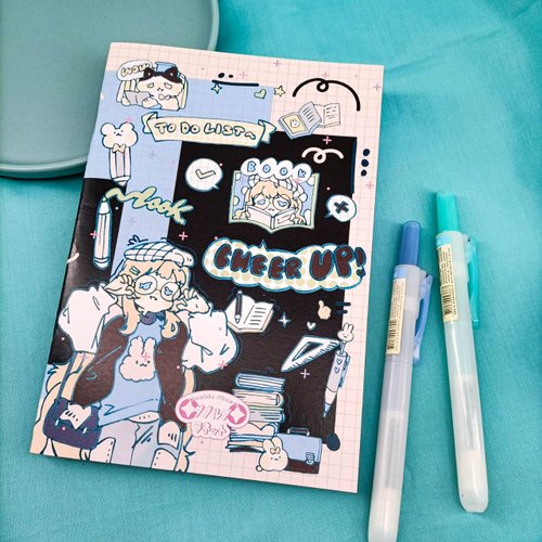 嗶嗶畫畫 DP047 雙星樂園空白筆記本A/blank notebook A