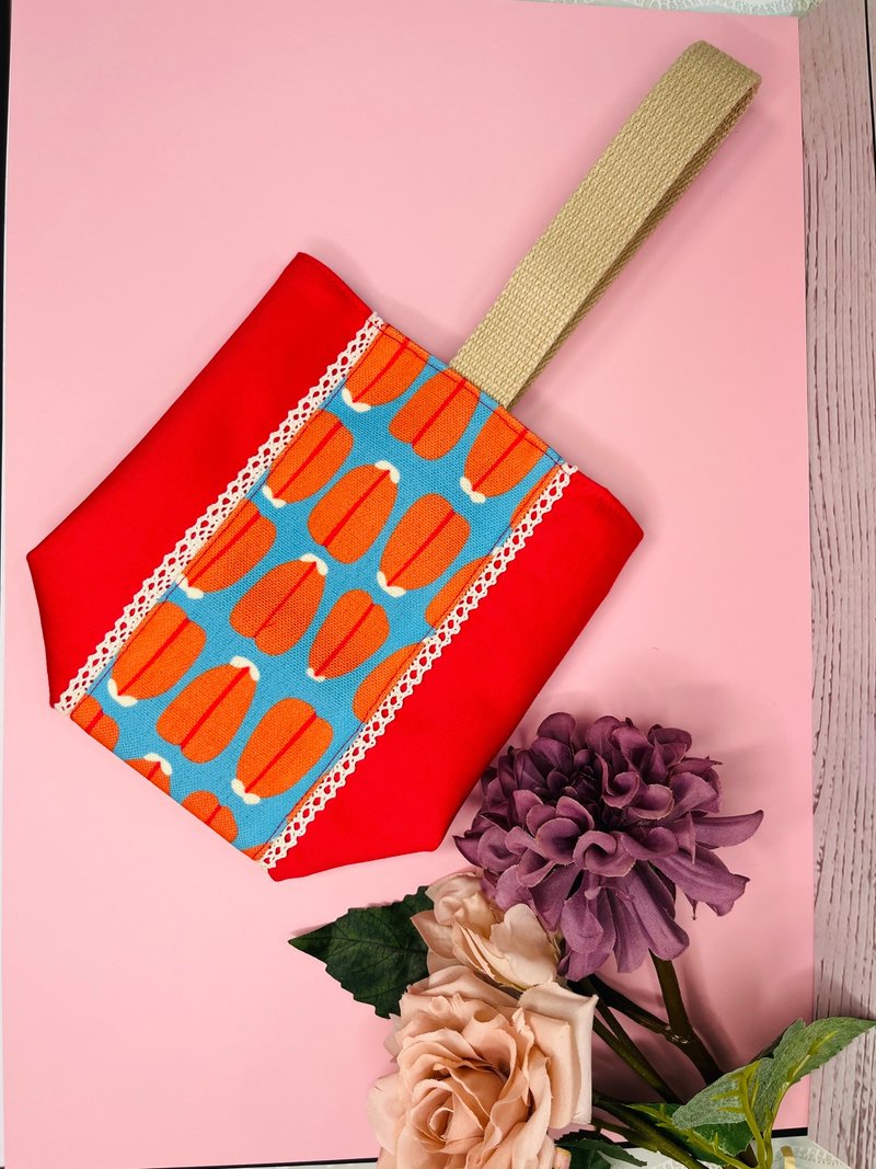 飲料袋　日本製 - 飲料提袋/杯套 - 棉．麻 藍色