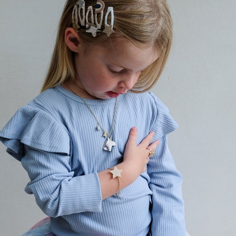 英國Mimi & Lula_AW25_夢幻王國_獨角獸飾品3入組 - 嬰兒手鍊/飾品 - 聚酯纖維 