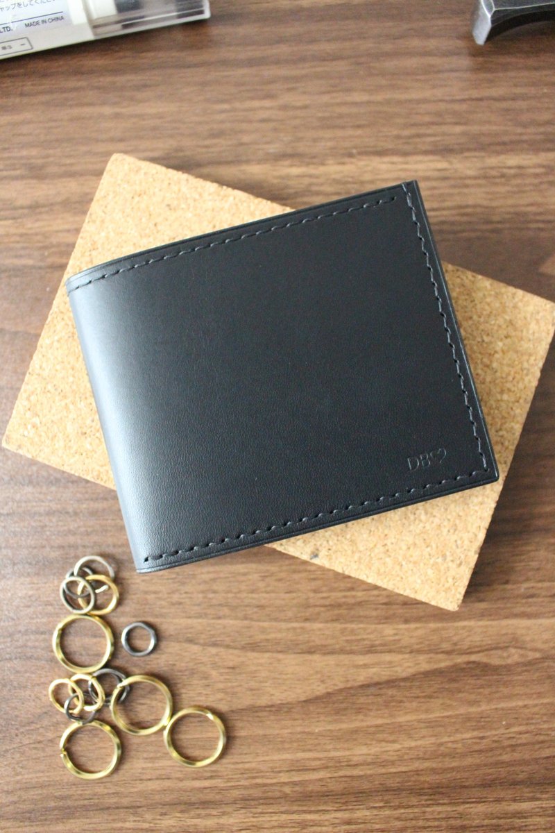 聖誕禮物【客製】六卡短銀包 對摺錢包 / 皮革 - 銀包 - 真皮 