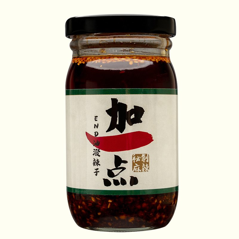 Add a little END oil-splashed chili peppers to reduce salt and super spicy 200g oil-splashed chili sauce bibimbap handmade god of death - เครื่องปรุงรส - แก้ว 