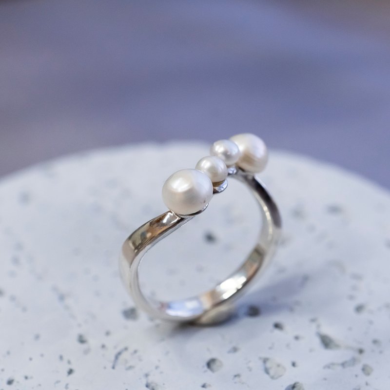【パール】シルバー925リング　プレーティング可　【受注生産】S-055 - 戒指 - 其他金屬 銀色