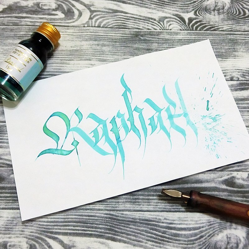 【Hand Ink】Angel Series─Raphael - Other - Other Materials Blue