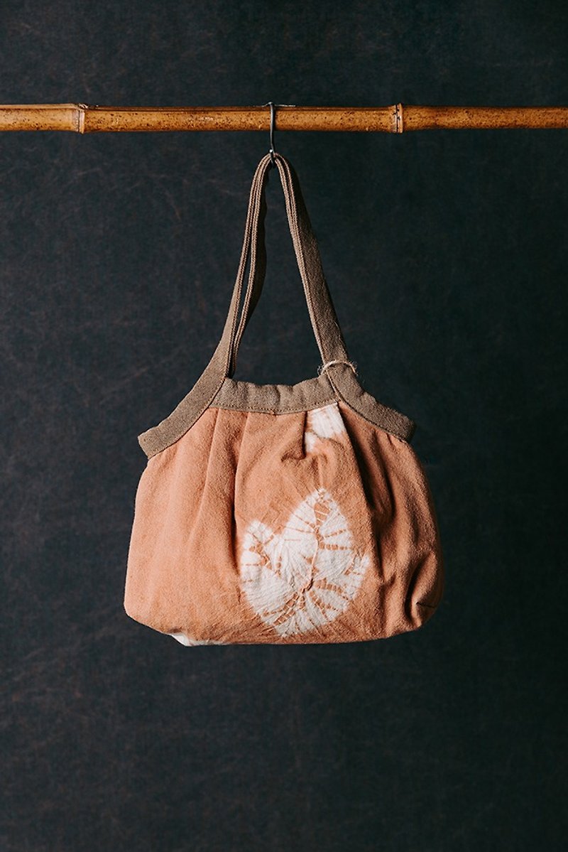 【Risakuran】Grandma Bag (Large) - กระเป๋าถือ - ผ้าฝ้าย/ผ้าลินิน 