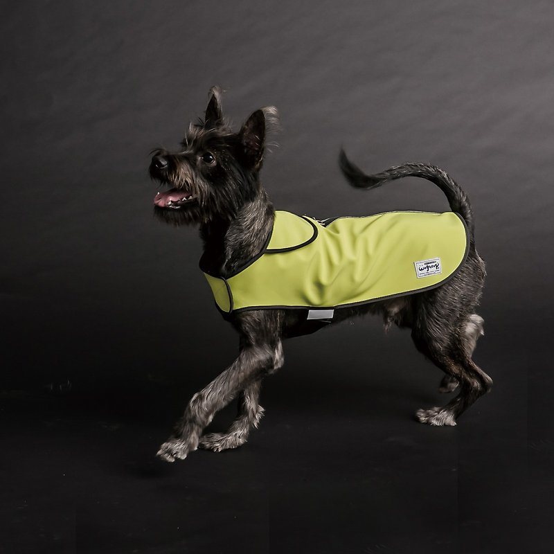 Lockwood pets waterproof jacket/raincoats (Lime) - ชุดสัตว์เลี้ยง - วัสดุกันนำ้ 
