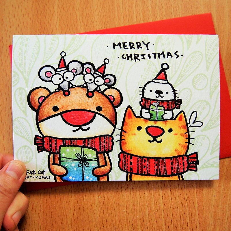 聖誕卡片 -- 聖誕party - 心意卡/卡片 - 紙 多色