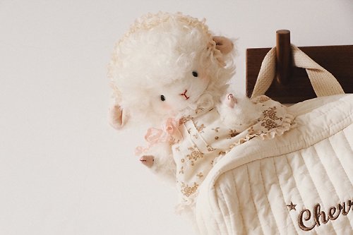 貓憩 【中等難度系列】我愛美羊羊/DIY材料包 原創毛絨關節玩偶玩具