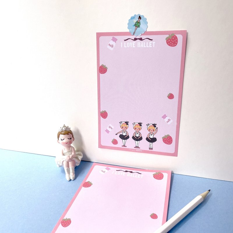 Note Paper - Niuniu Dancer - Ballet Goods / Ballet Gifts / Ballet Small Things - Notebooks & Journals - Paper Multicolor