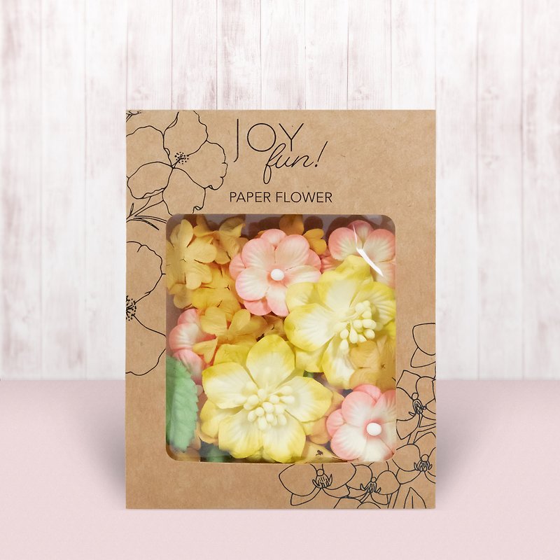 Charming Paper Flower Assortment - Peach - Gift Wrapping & Boxes - Paper 