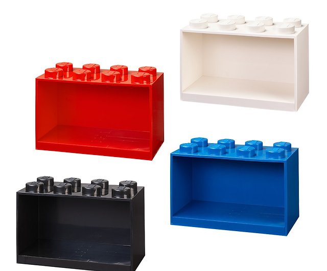 LEGO Bright Red Plastic Stackable Storage Brick 8 with Drawer