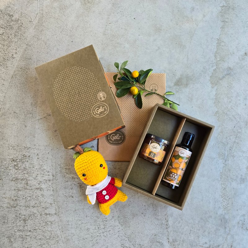 New Year Orange Gift Box S8-10 (Kumquat C-jelly/coffee bag/kumquat jam + optional combination)-with carrying bag - Fruit & Vegetable Juice - Fresh Ingredients 