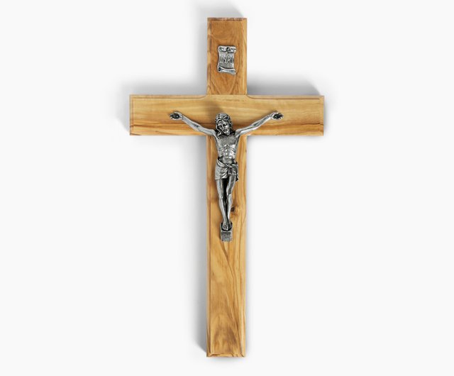カトリック木製壁掛け十字架十字架 16631 - ショップ Holy Land