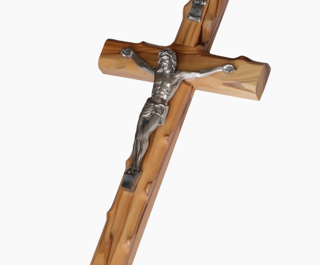 銅製　キリスト磔刑像　木製　クロス　十字架　C　7730 楽天市場】《レーピ》欧州教会使用創業100年木彫りブランド磔刑像