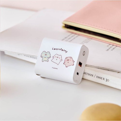 TOYSELECT 胖才可愛歡樂三寶USB3.0+PD20W雙孔充電器