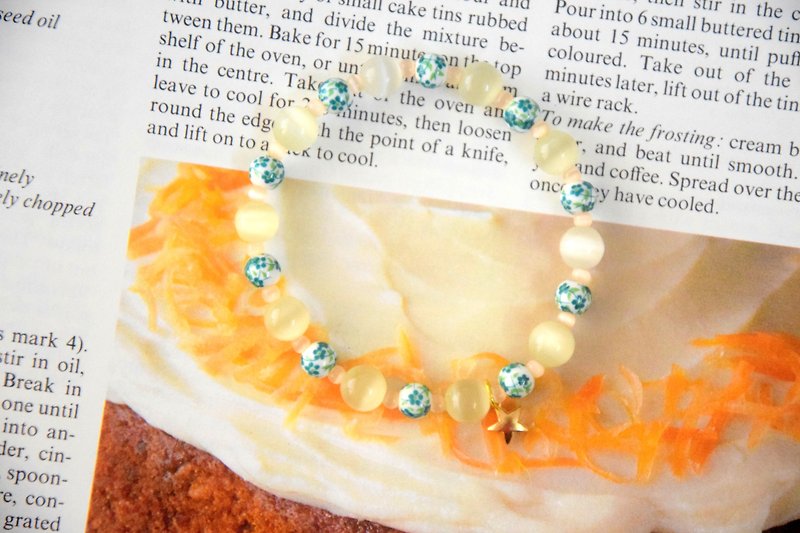 Forest Girl & Golden Star Handmade Bracelet - Bracelets - Other Materials 