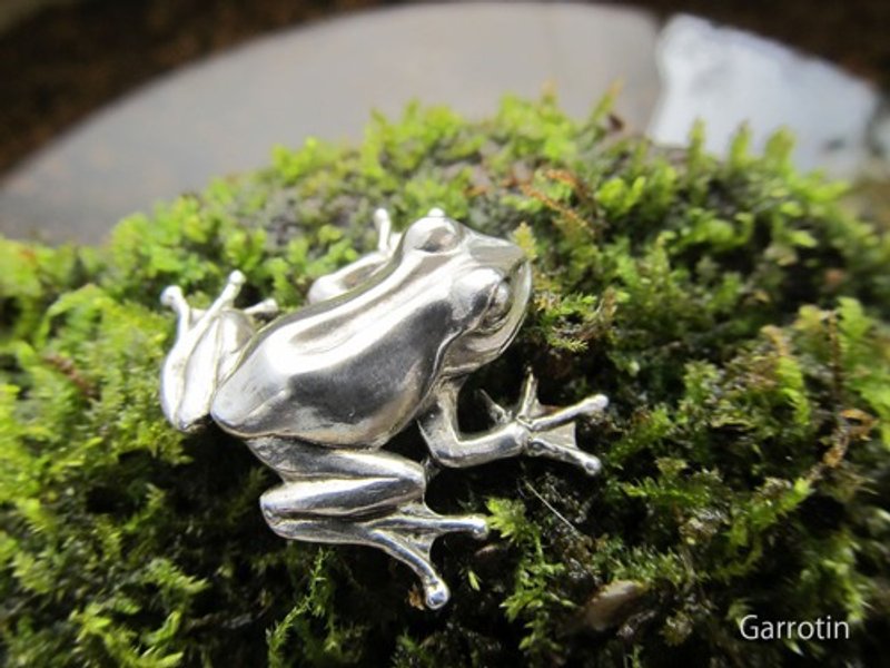 大きなカエルのペンダント - 項鍊 - 純銀 