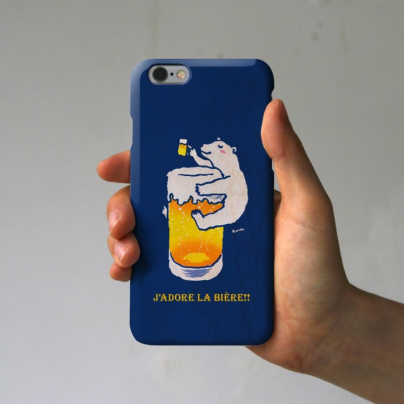 iPhonePlus case polar bear - อื่นๆ - พลาสติก สีน้ำเงิน