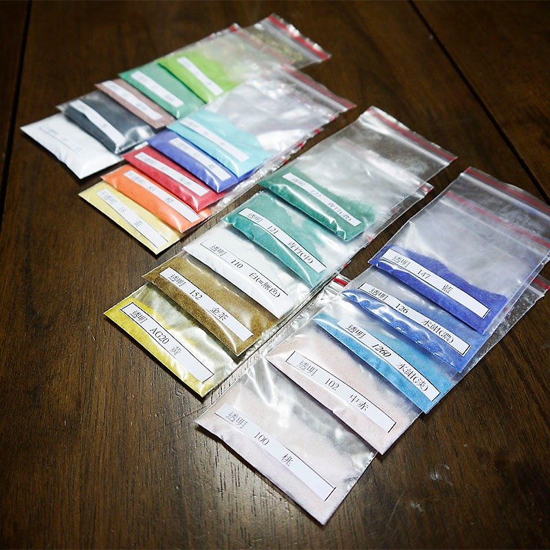 Double bagged enamel powder 20 color combinations - อื่นๆ - วัตถุเคลือบ หลากหลายสี