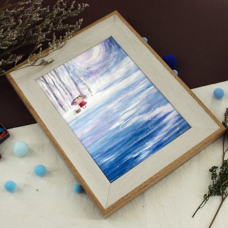 Stephy  Miss You  Wall art- watercolor Painting / Frame Décor/ Picture Frame - ของวางตกแต่ง - วัสดุอีโค 