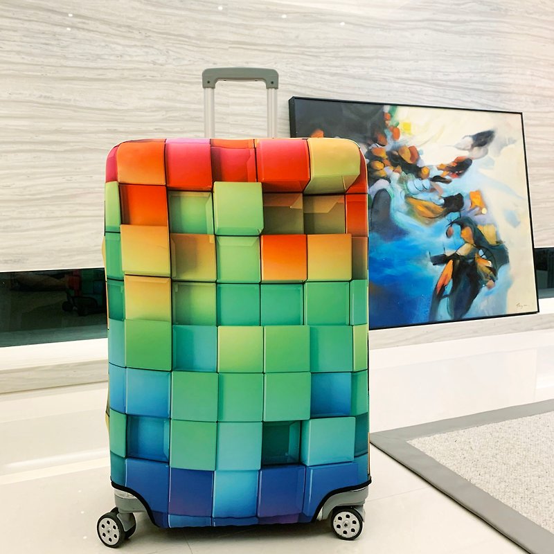 【Is Marvel】Second generation 3D cushion luggage bag (S) - กระเป๋าเดินทาง/ผ้าคลุม - เส้นใยสังเคราะห์ หลากหลายสี