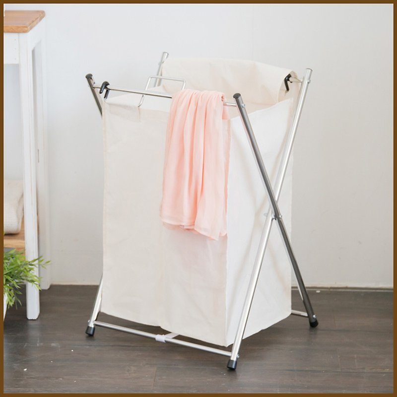 [ikloo] Portable dirty laundry storage basket/laundry basket (single compartment) - อุปกรณ์ห้องน้ำ - วัสดุอื่นๆ 