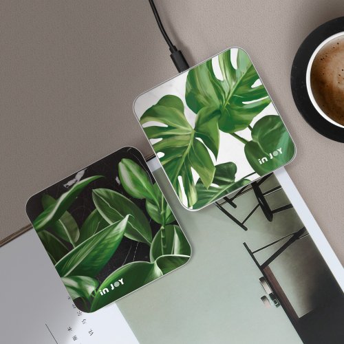 INJOY mall 植物森林 方型 大理石無線充電器 Wireless Charger