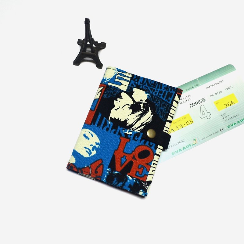 POP Music Fabric Passport Cover Passport Holder Case - Passport Holders & Cases - Cotton & Hemp Multicolor