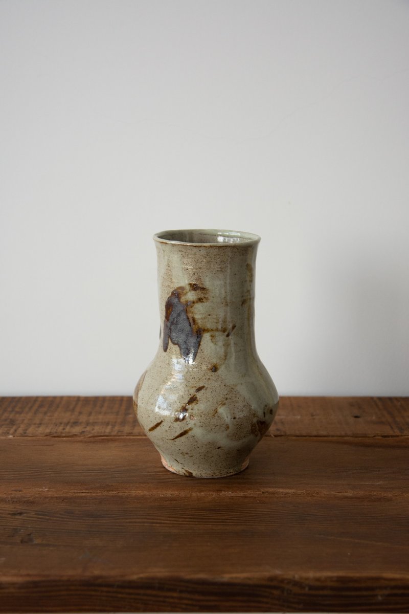 黑化妝花器 - 花瓶/花器 - 陶 