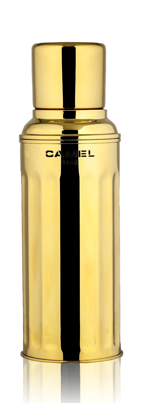 CAMEL 駱駝牌 駱駝牌 450ml 玻璃膽真空保溫瓶122 系列不銹鋼壺-鏡面金色 122BA