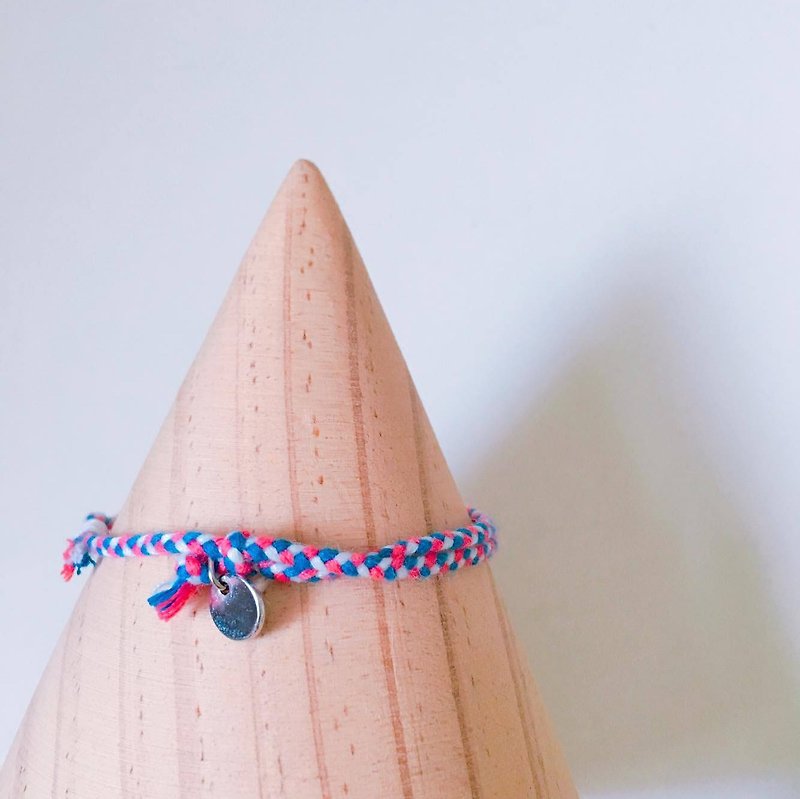 Summer hand-woven rope (circular rope bag / spot) - Bracelets - Cotton & Hemp Purple