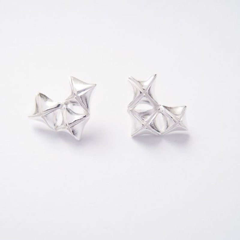 Cross Love 925 Silver Earrings - Earrings & Clip-ons - Other Metals Silver