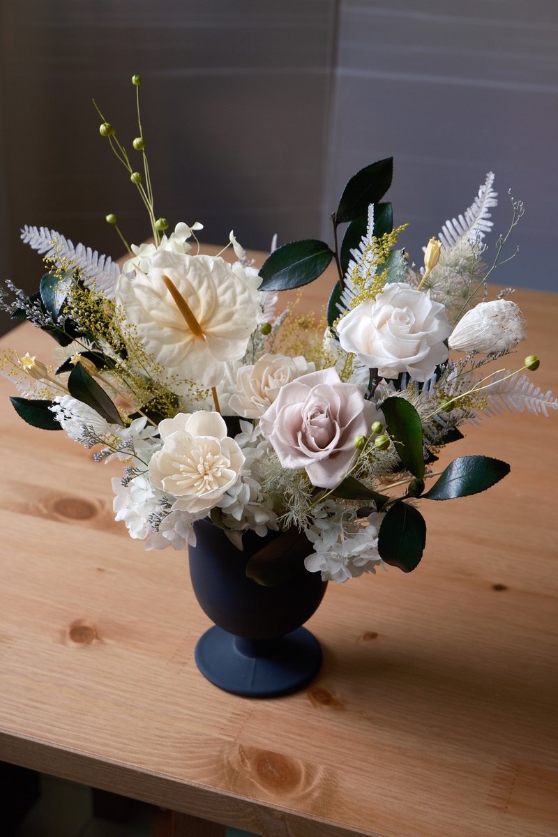 【Table Flower】Butter cream - Dried Flowers & Bouquets - Plants & Flowers Yellow