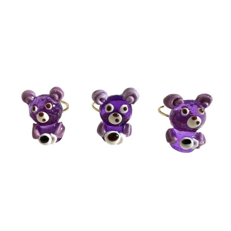 Gatemara Ring by Jelly Bear - General Rings - Resin Purple