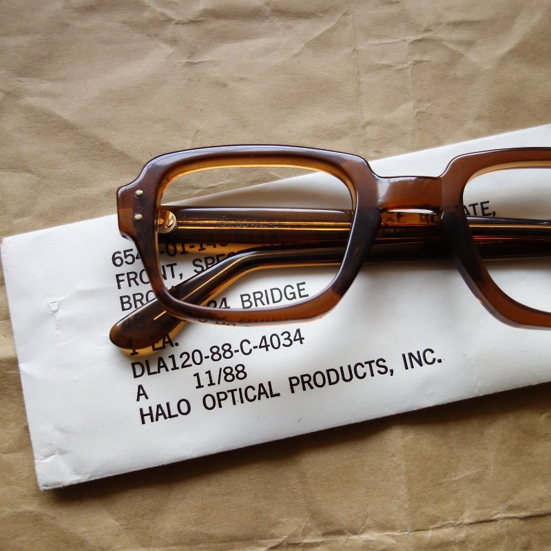 1988s 美軍公發方框眼鏡 - 眼鏡/眼鏡框 - 其他材質 咖啡色